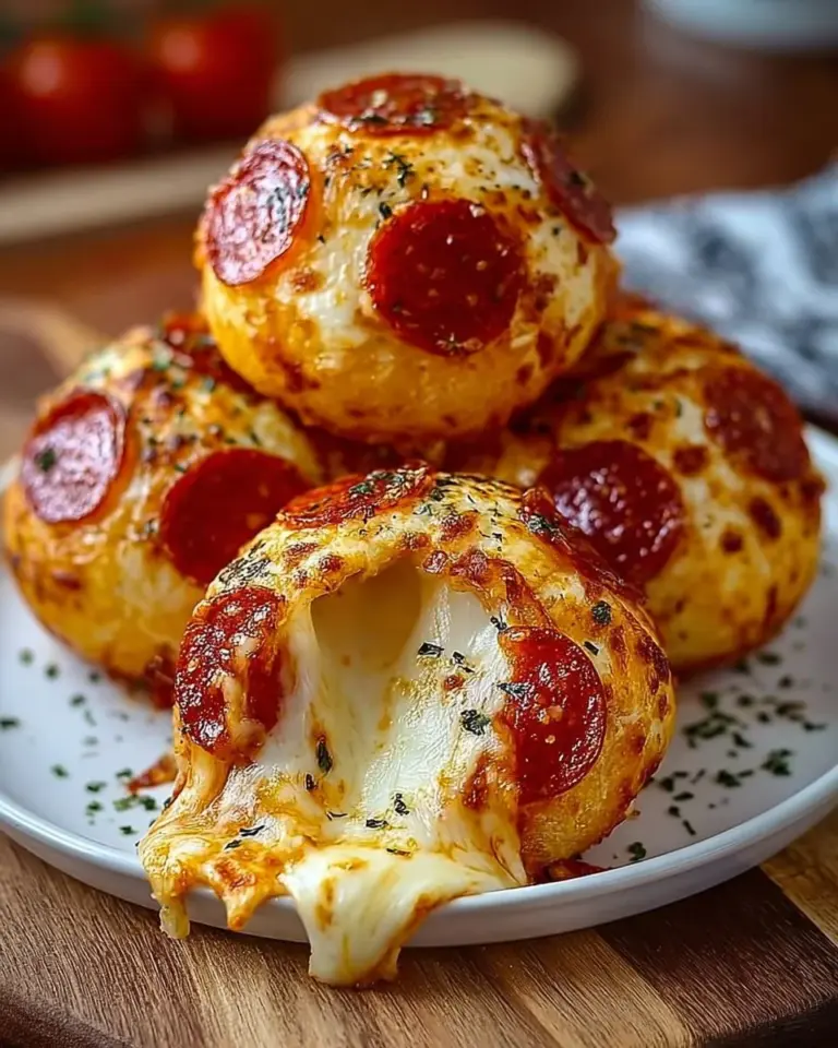 Easy pepperoni pizza bombs ready to serve, perfect snack recipe